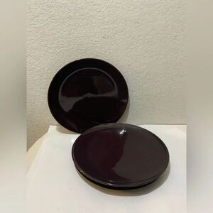 IKEA 120 11 Dark Lilac FARGRIK 10 3/4" Dinner Three (4) Count Set Plate Lot